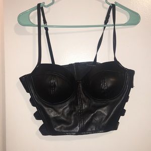 Bralette crop top and matching shorts set